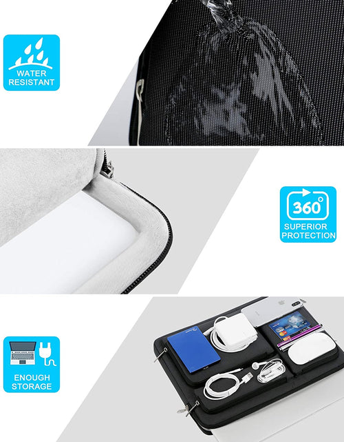 Load image into Gallery viewer, 360° Protective Laptop Sleeve Case for 14 Inch HP Chromebook 14 / X360 14A / HP Stream 14, Acer Swift/Chromebook 314, 14" Ideapad Chromebook S330 ASUS Dell Portable Laptop Computer Bag, Black
