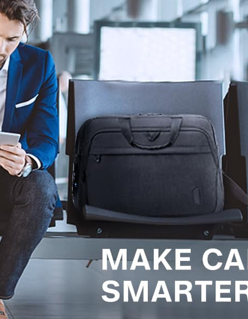 Load image into Gallery viewer, 17.3 Inch Laptop Bag, Expandable Computer Bag Laptop Briefcase Men Women,Laptop Shoulder Bag,Work Bag Business Travel Office, Black
