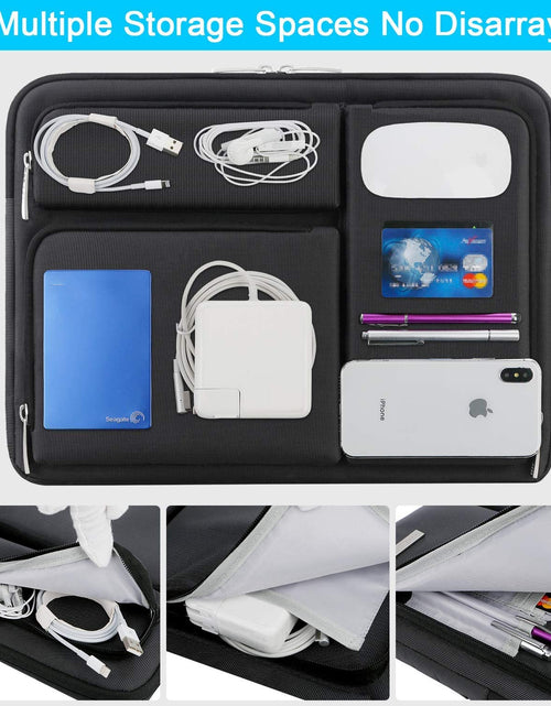 Load image into Gallery viewer, 360° Protective Laptop Sleeve Case for 14 Inch HP Chromebook 14 / X360 14A / HP Stream 14, Acer Swift/Chromebook 314, 14" Ideapad Chromebook S330 ASUS Dell Portable Laptop Computer Bag, Black

