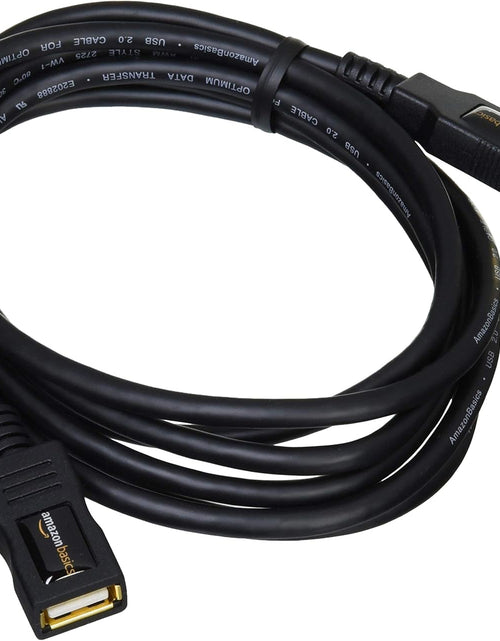 Load image into Gallery viewer, USB 2.0 Extension Cable - A-Male to A-Female Adapter Cord - 6.5 Feet (2 Meters)
