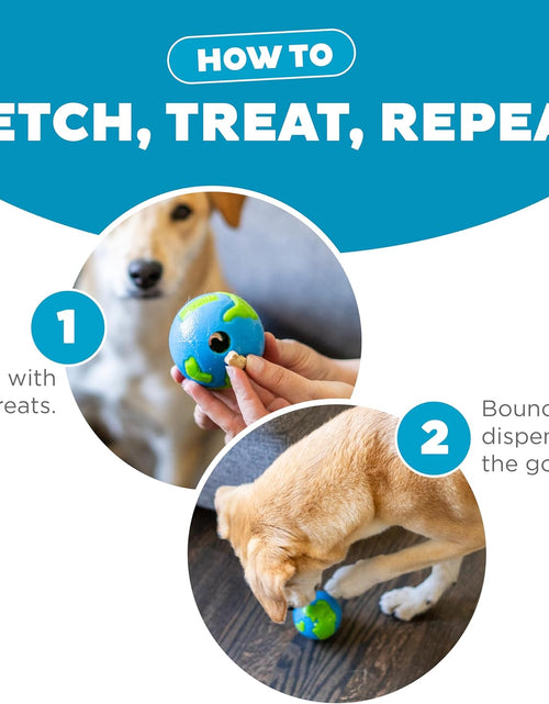 Load image into Gallery viewer, Orbee-Tuff Planet Ball Blue/Green Treat-Dispensing Dog Toy, Small
