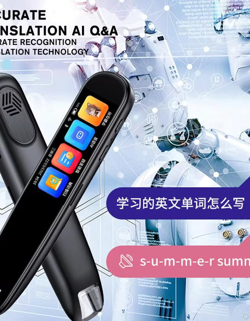 Load image into Gallery viewer, Offline Translation Pen for Teacher Student Dictionary English Intelligent Scanning Point Reading 123 Languages Translator Pen
