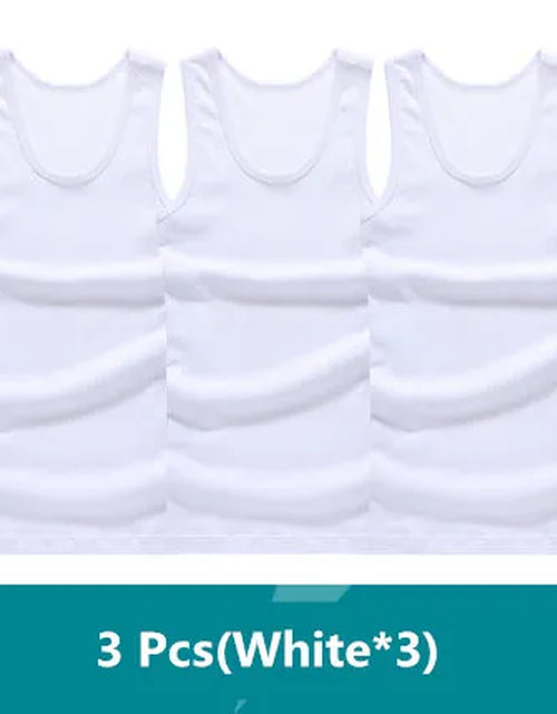 Load image into Gallery viewer, 3Pcs/Lot Man'S 100% Cotton Solid Seamless Underwear Brand Clothing Mens Sleeveless Tank Vest Comfortable Undershirt Undershirts
