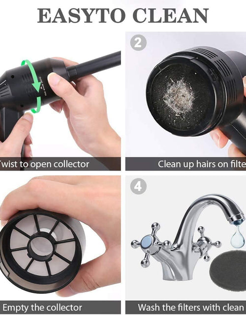 Load image into Gallery viewer, [Upgrade] Mini Vacuum Cordless Vacuum Keyboard Cleaner Rechargeable,For Cleaning Dust,Hair,Crumbs,Eraser Scrap,Laptop,Pet House,Sewing Machine
